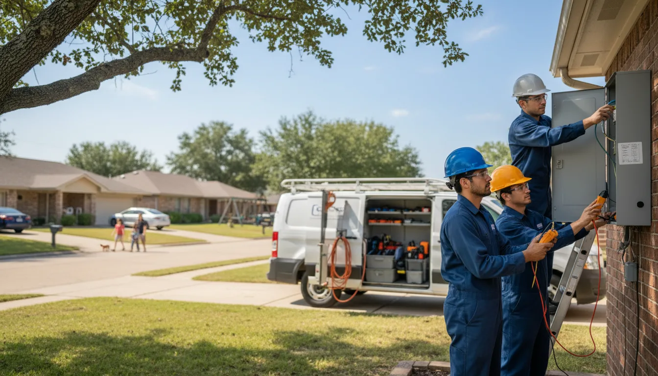 Certified electrician providing emergency electrical services in Wood River, IL
